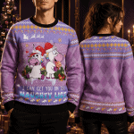 Unicorn Naughty List Ugly Christmas Sweater, Funny Cute Unicorn Holiday Sweatshirt, Magical Xmas Gift Idea, Unisex Adult Cozy Winter Crewneck