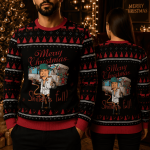 Funny Christmas Humor Ugly Sweater, Retro Holiday Comedy Sweatshirt, Wacky Xmas Party Sweater, Gag Gift 1