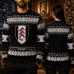 Retro Football Club Ugly Christmas Sweater, Soccer Holiday Sweatshirt, Fan Inspired Xmas Party Sweater, Sports Lover Gift
