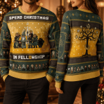 Fantasy Fellowship Ugly Christmas Sweater, Adventure Holiday Sweatshirt Gift for Men Women Fans