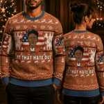 Dark Comedy Ugly Christmas Sweater, Funny Satire Holiday Sweatshirt, Stand Up Comedy Style Xmas Party Gift