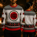 Vintage Tobacco Style Ugly Christmas Sweater, Retro Holiday Sweatshirt, Classic Christmas Party Gift, Nostalgic Apparel