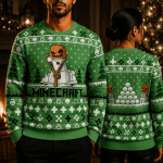 Snow Golem Ugly Christmas Sweater, Block Style Winter Sweatshirt, Pixel Art Holiday Sweater, Gamer Christmas Gift