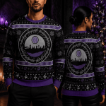 Fantasy Adventure Snowflake Ugly Christmas Sweater, Medieval Holiday Sweatshirt, Epic Winter Xmas Party Sweater, Fantasy Lover Gift