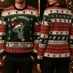 Australian Fair Dinkum Christmas Ugly Sweater, Aussie Holiday Sweatshirt, Funny Xmas Party Sweater, Australia Gift