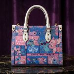 017444 Personalized Christmas Cute Alien Leather Handbag, Holiday Cartoon Inspired Shoulder Bag, Crossbody Bag, Top Handle Vintage Purse - Image 2