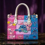 017445 Personalized Cute Alien Couple Leather Handbag, Cartoon Inspired Vintage Shoulder Bag, Crossbody Bag, Top Handle Purse - Image 2
