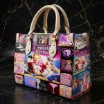 018253 Personalized Vintage Magic Inspired Leather Handbag, Retro