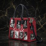 018630 Personalized Vintage Rock Music Leather Handbag, Retro Classic Shoulder Bag, Timeless Fashion Purse