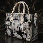 Personalized Vintage Hollywood Inspired Leather Handbag, Classic Retro Purse, Fashion Shoulder Bag