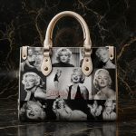 Personalized Vintage Hollywood Inspired Leather Handbag, Classic Retro Purse, Fashion Shoulder Bag - Image 2