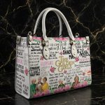 Personalized Vintage Women Leather Handbag, Retro Friendship Inspired Shoulder Bag