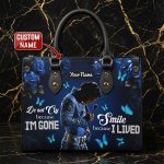 Personalized Vintage Rock Music Leather Handbag, Leather Shoulder Bag, Retro Music Inspired Purse - Image 2