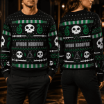 Dark Wizard Ugly Christmas Sweater, Magical Holiday Sweatshirt, Gothic Xmas Party Sweater, Fantasy Wizard Gift