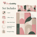 Botanical Butterfly Quilt Set 3PCS Soft Floral Coverlet Bedding - Image 3