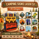 Camping Sign Bundle SVG