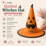 Galaxy Witch Hat, Celestial Cosmic Halloween, Purple Bat Moon Star Accent, Witchy Gothic Spooky Season Gift, Mystical Home Decor - Image 4