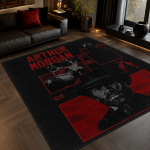 Vintage Wild West Cowboy Rug, Gothic Western Sofa Carpet, Dark Rustic Bedroom Decor Premium Area Rug Non-Slip Living Room Carpet Modern Home Decor Gift