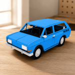 Vintage Wagon 3D Paper Model SVG, Laser Cut Car Template, Papercraft, PDF, DXF, EPS, AI, Cricut, Glowforge, xTool, Instant Download - Image 2