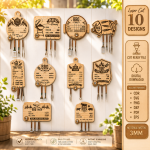 BBQ Grill Timer Laser Cut SVG, Barbecue Countdown Clock, Grill Master Gift, Father's Day Kitchen Decor Digital File