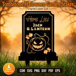 Halloween Graveyard Stakes SVG | Tombstone Yard Decor Laser Cut - Image 2