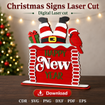 Christmas Sign SVG | Laser Cut Christmas Decor - Image 11