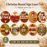 Christian Wall Sign SVG | Religious Laser Cut File