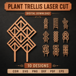 Plant Trellis for Indoor Plants, Climbing Plant Support for Monstera & Vines, Houseplant Decor