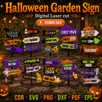Halloween Yard Sign SVG | Outdoor Decor Laser Cut File