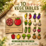 Vegetable Stud Earrings Cute Food Earrings, Mini Veggie Earrings, Handmade Vegetable Jewelry, Gift for Her, Kawaii Stud Earrings ⭐ Option 2 (ngắn gọn – tối ưu click)