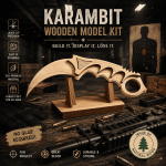 Karambit Wooden Model Kit SVG | DIY Laser Cut Wood Knife Template | CNC Router Files | Glowforge Ready | Instant Digital Download | DXF EPS AI CDR