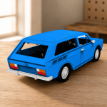 Vintage Wagon 3D Paper Model SVG, Laser Cut Car Template, Papercraft, PDF, DXF, EPS, AI, Cricut, Glowforge, xTool, Instant Download - Image 3
