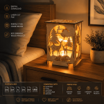 Woodland Deer Lantern SVG | 3D Laser Cut Lamp Template | Forest Night Light Design | Glowforge File | Digital Download