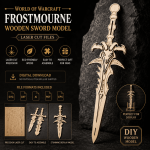 Frostmourne Wooden Sword Laser Cut Files | Fantasy Sword DIY Model | SVG DXF AI PDF EPS | Digital Download