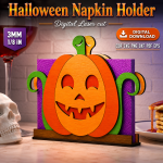 Halloween Table Decor SVG | Napkin Holder Laser Cut File - Image 6