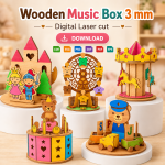 3mm Music Box SVG | Wooden Laser Cut Project