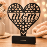 Laser Cut Mom Heart SVG, Mothers Day Sign, Metal Decor Laser Cut File, Glowforge SVG, CNC DXF, EPS, AI, Digital Download - Image 7