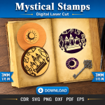 Mystical Stamp SVG | Witchy Laser Cut File - Image 7