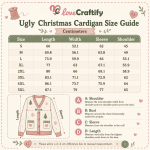 Merry Christmas Ugly Sweater Cardigan, Reindeer and Christmas Tree Holiday Knit Sweater - Image 2