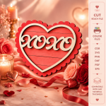 Valentine's day beach sign laser cut file digital download instant download SVG DXF PDF PNG EPS CDR - Image 4