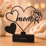 Laser Cut Mom Heart SVG, Mothers Day Sign, Metal Decor Laser Cut File, Glowforge SVG, CNC DXF, EPS, AI, Digital Download - Image 8