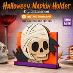 Halloween Table Decor SVG | Napkin Holder Laser Cut File - Image 8
