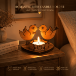 Romantic Bird Candle Holder, Laser Cut File, SVG DXF AI EPS PDF, Love Birds Candle Holder, Wooden Tea Light Holder, Valentines Day Decor, Anniversary Gift, Wedding Decor, Glowforge File, LightBurn Template, Digital Download, Instant Download