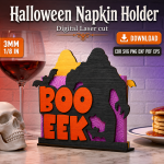 Halloween Table Decor SVG | Napkin Holder Laser Cut File - Image 9