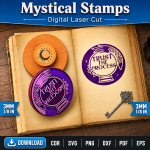 Mystical Stamp SVG | Witchy Laser Cut File - Image 9