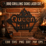 BBQ Grilling Quotes SVG, Funny Grill Master Signs, Backyard Patio Decor, Laser Cut File Bundle - Image 5