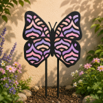 Laser Cut Plant Stakes SVG Bundle | 12 Garden Stake Designs | Bee Butterfly Flower Metal Garden Decor | Glowforge CNC DXF AI EPS PDF Files - Image 10
