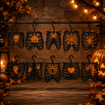 Halloween Skeleton Hanger SVG Bundle, Halloween Closet Hanger SVG, Layered Laser Cut Files