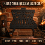 BBQ Grilling Quotes SVG, Funny Grill Master Signs, Backyard Patio Decor, Laser Cut File Bundle - Image 7