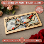 Valentine's Day Money Holder Laser Cut File, Heart Gift Card Holder Template, SVG DXF PDF PNG, Digital Download Option 4 (cao cấp hơn, marketing) - Image 3